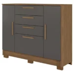 Comoda Pinhais 2.4 Jatoba/grafito Santos Andirá