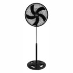 Ventilador de Pie Liliana VP20P Negro de 20" con 5 Aspas y 3 Velocidades