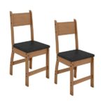 Silla Milano (Pack x 2) Carvalho/Pretto
