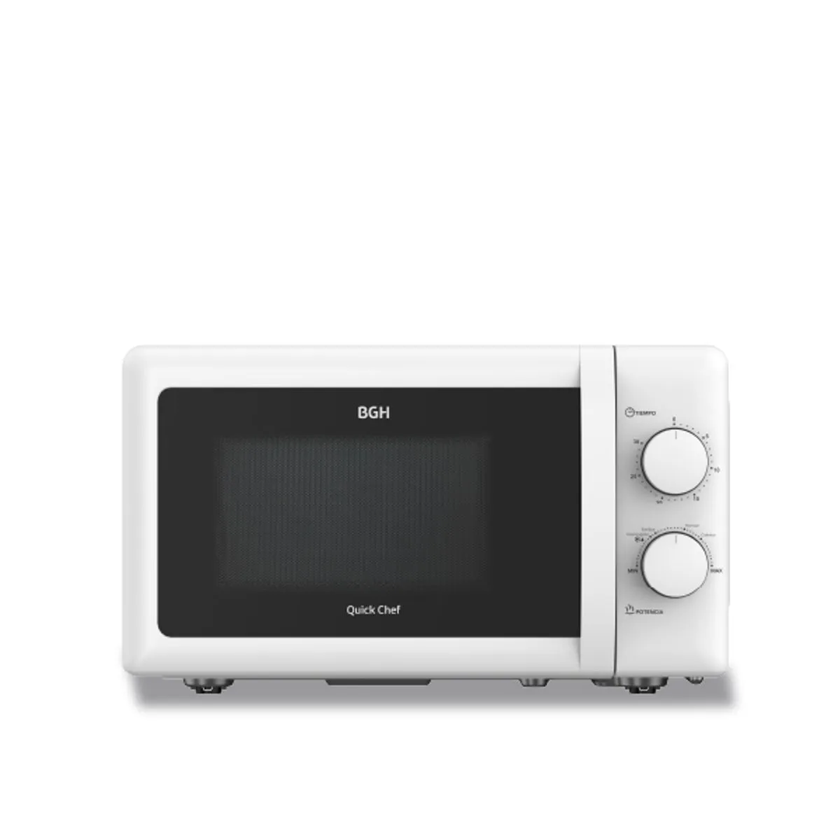 167476-1200-1200 Microondas BGH QuickChef Mecánico Blanco 20L - Imagen 1